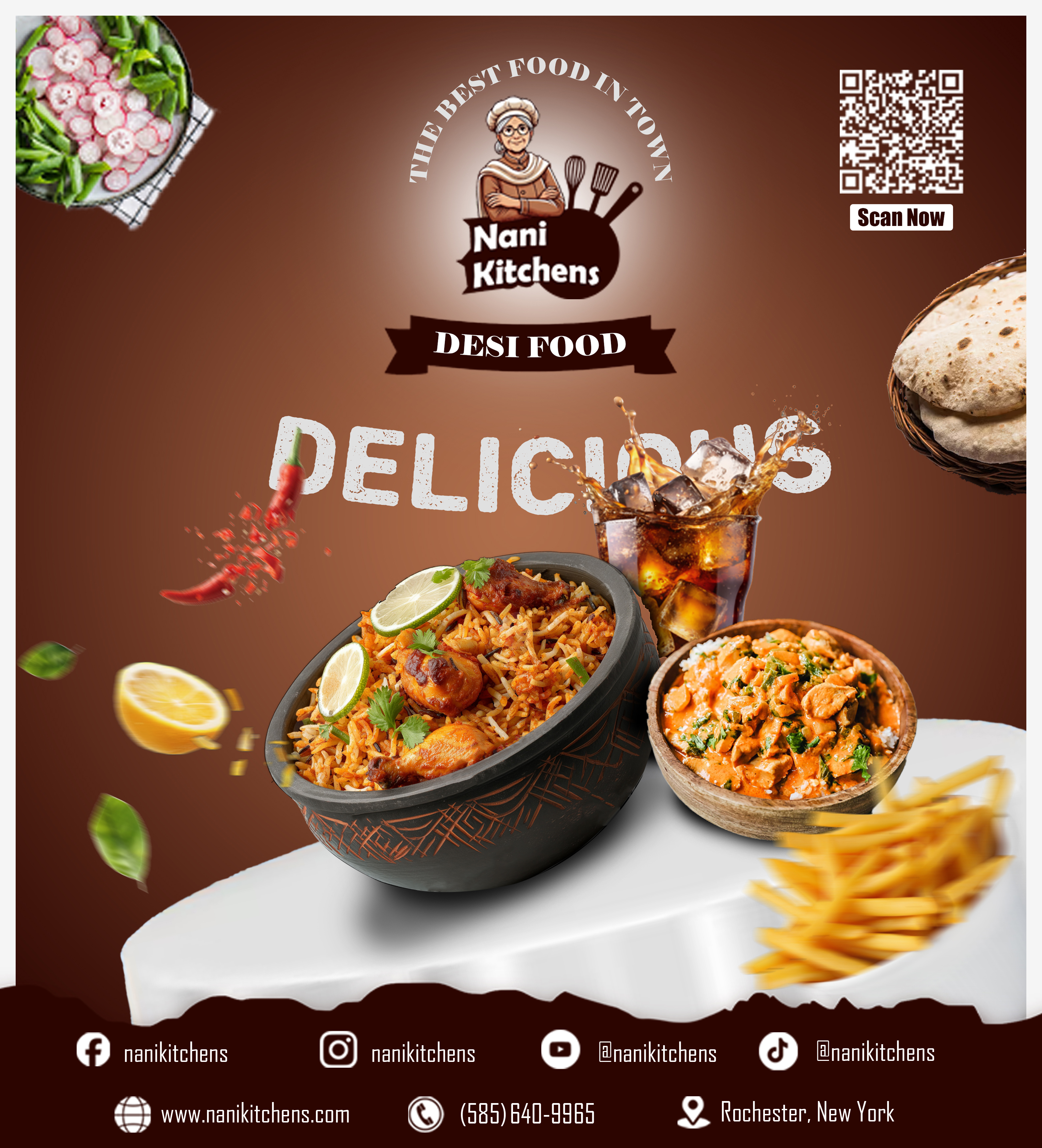 Nani Kitchens — Desi Food social post